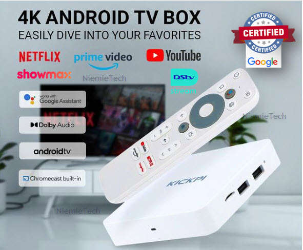 Kickpi KP1 Dual Band WiFi 4K HD Android TV Box, RAM:2GB+32GB
