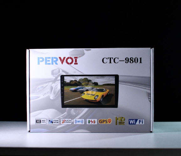Pervoi 9 inch CTC9801 HD1080 Touch Screen Car Radio Android 64GB+4GB Stereo FM RADIO Bluetooth WIFI