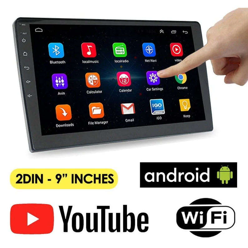 Pervoi 9 inch CTC9801 HD1080 Touch Screen Car Radio Android 64GB+4GB Stereo FM RADIO Bluetooth WIFI