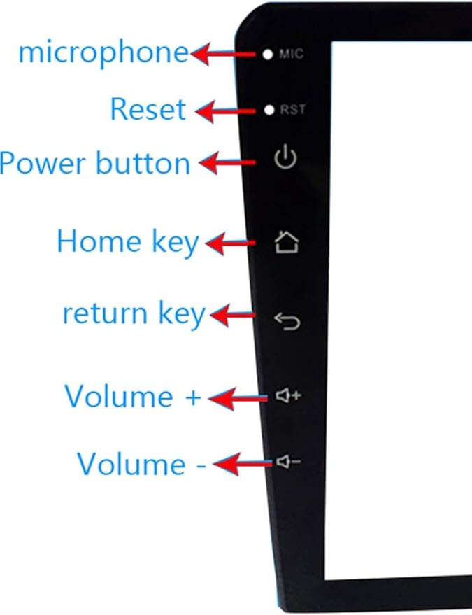 Pervoi 9 inch CTC9801 HD1080 Touch Screen Car Radio Android 64GB+4GB Stereo FM RADIO Bluetooth WIFI