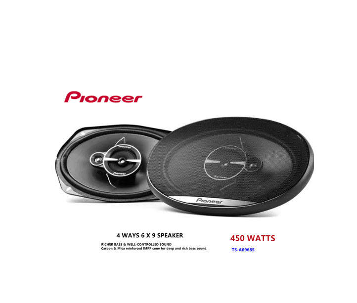 Pioneer TS-A6968S 6x9" 450W 4-Way Speakers