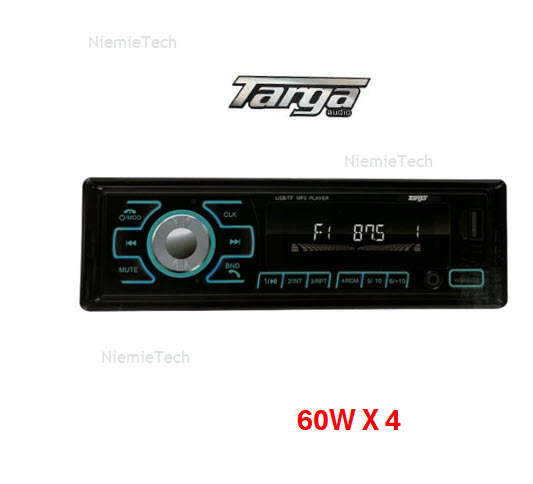 60W x 4 Targa TG260B Single Din Bluetooth Media Player Habndsfree