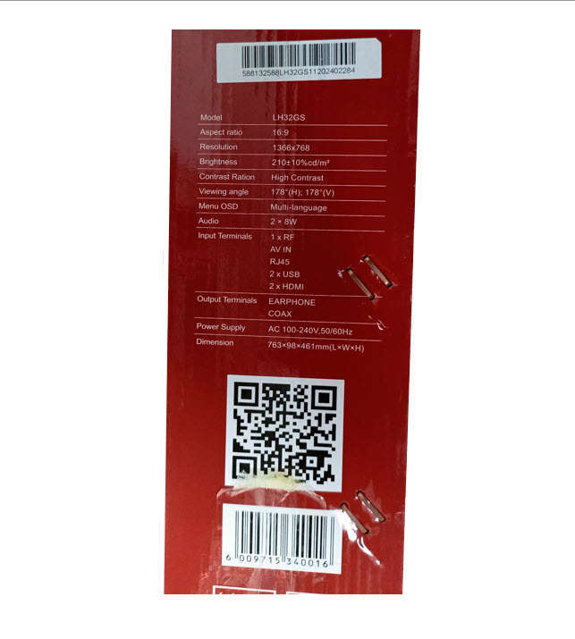 New Frameless 32inch Ecco Smart HD Ready LED Tv