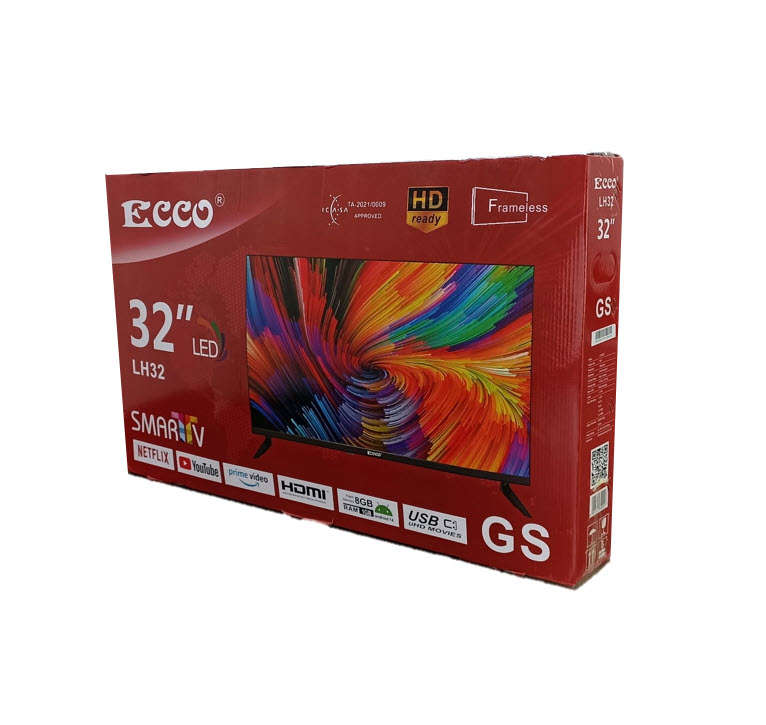 New Frameless 32inch Ecco Smart HD Ready LED Tv