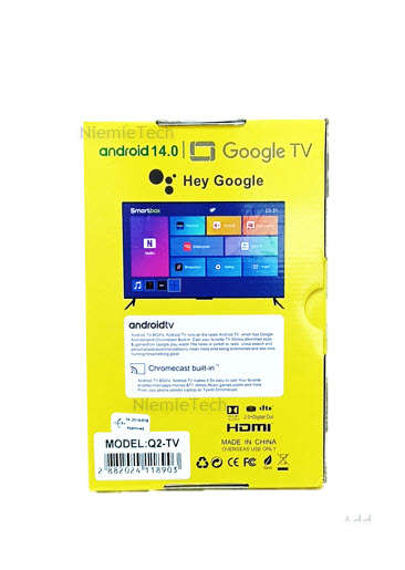 TV Box Q 2 Android 14 Dual Wifi 2.4G&5G Ram 4GB  Rom 64GB  Media player