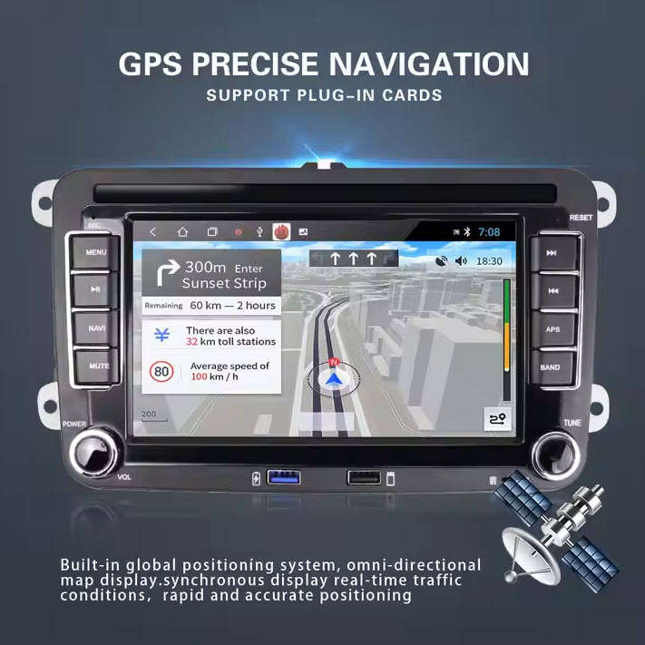 VW/Golf 5/6/Touran/Passat/Jetta Double Din Android Car Radio 7" Autoradio WIFI GPS USB