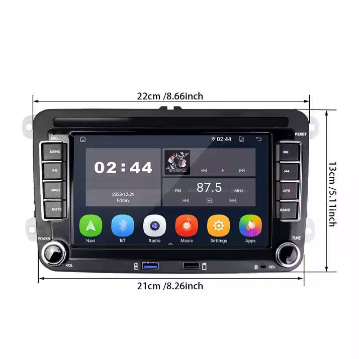 VW/Golf 5/6/Touran/Passat/Jetta Double Din Android Car Radio 7" Autoradio WIFI GPS USB