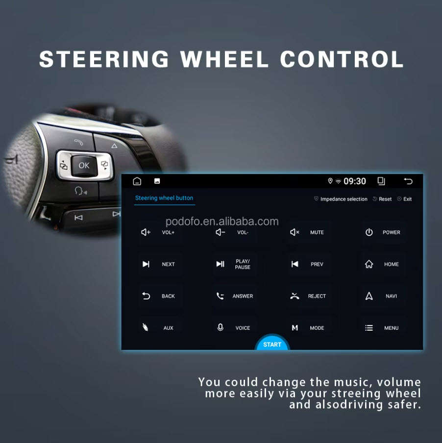 VW/Golf 5/6/Touran/Passat/Jetta Double Din Android Car Radio 7" Autoradio WIFI GPS USB