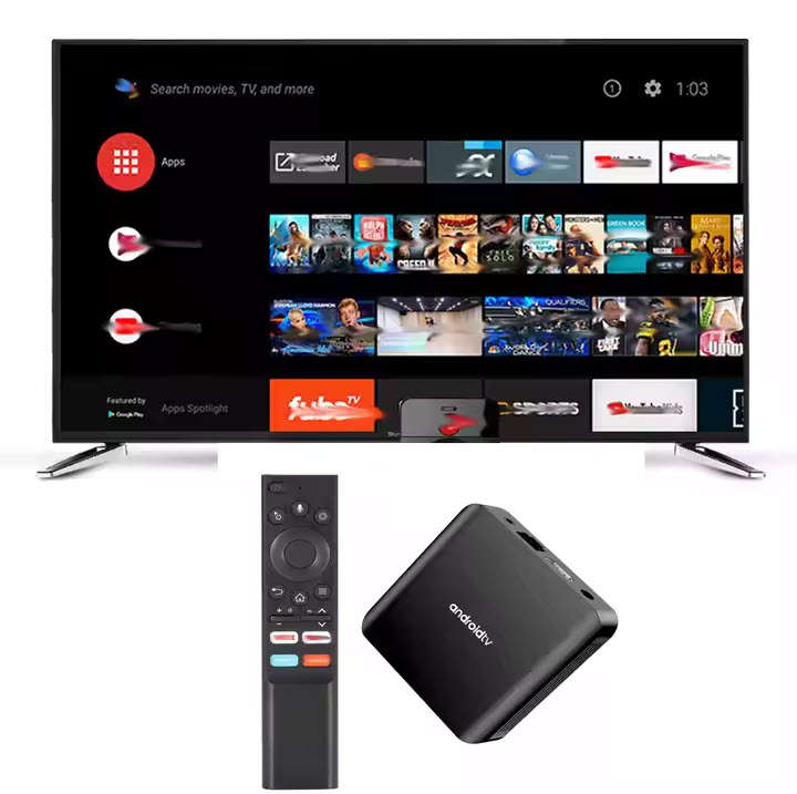 Latest Gen Android 14 8K TV98 with 2GB Ram TV Box & ATV OS,  H313 Cpu Dual Band WiFi, BT5.2