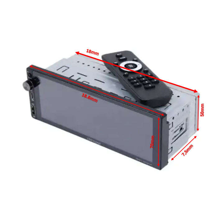 Starsound SSMP5-6950BTAC 6.9 Single Din Media Player with Android Auto 1080p