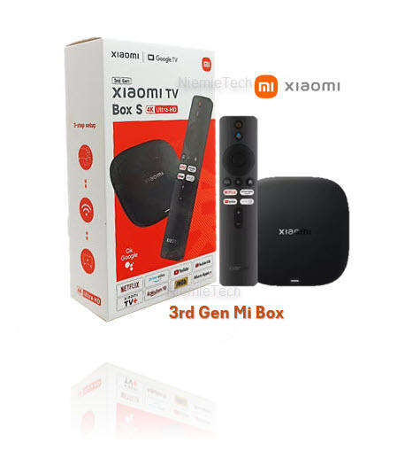 Introducing Xiaomi Mi Box Gen 3 Goggle and Netflix Certified 32GB Android 14 TVOS Tv Box Wi-Fi 6e