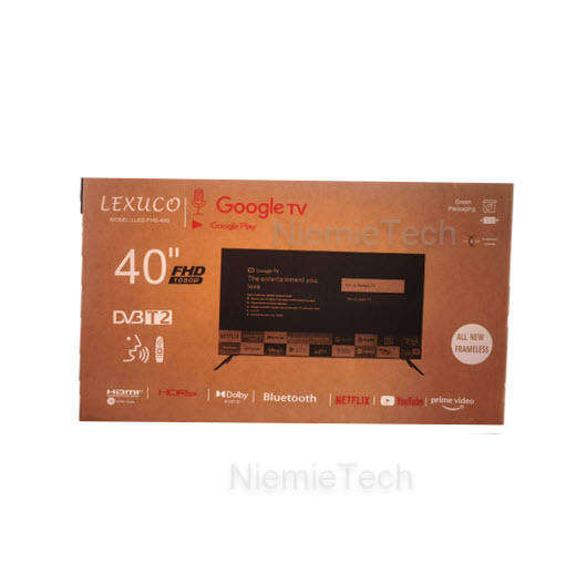 Lexuco 40-inch FHD Borderless Google/Netflix Certified Smart TV 3 x HDMI Wi-Fi 5G & 8GB Rom 2GB Ram