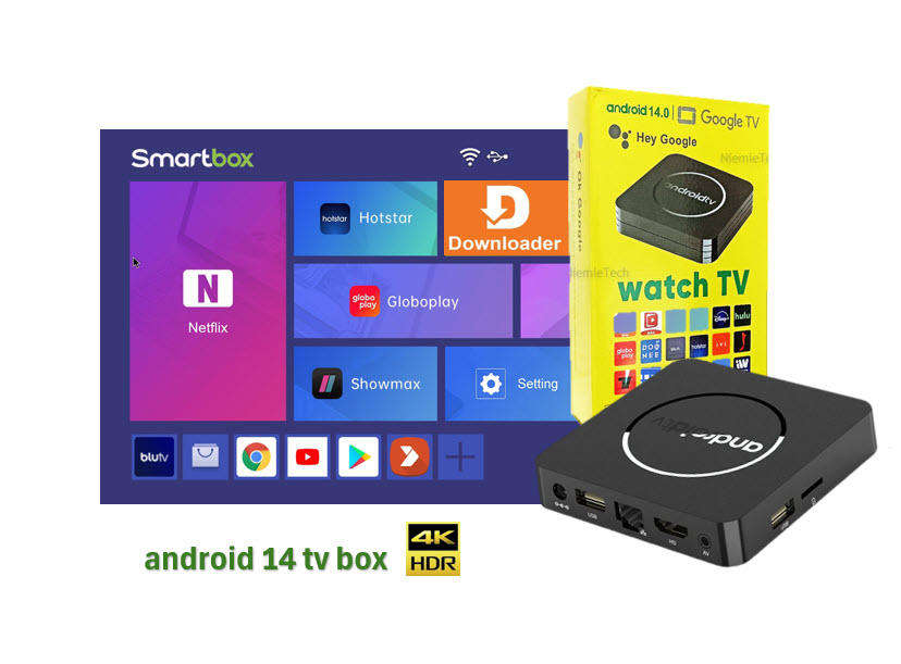 TV Box Q 2 Android 14 Dual Wifi 2.4G&5G Ram 4GB  Rom 64GB  Media player