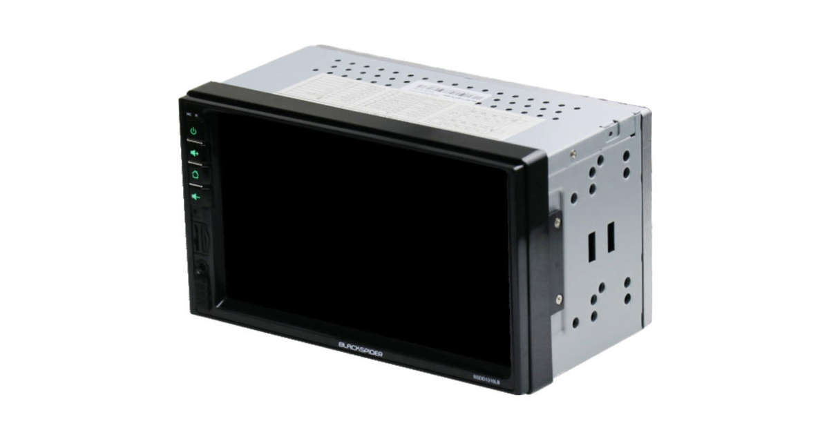 BlackSpider BSDD1310LB 2Din Bluetooth Wired Apple Carplay Android Auto Radio