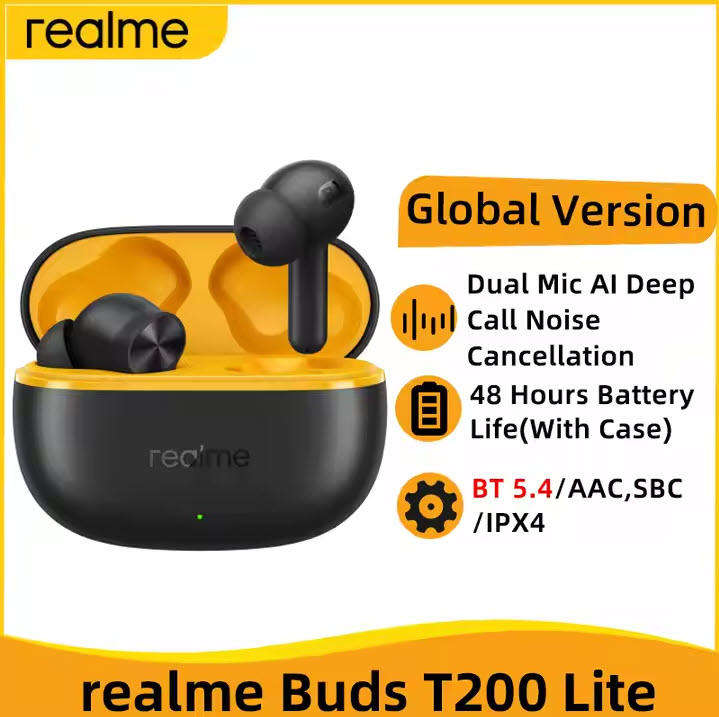 Realme Buds Bluetooth in Ear Earbuds,4 Mic, AI ENC 4 Calls,48 Hours Playback with  Fast Charging