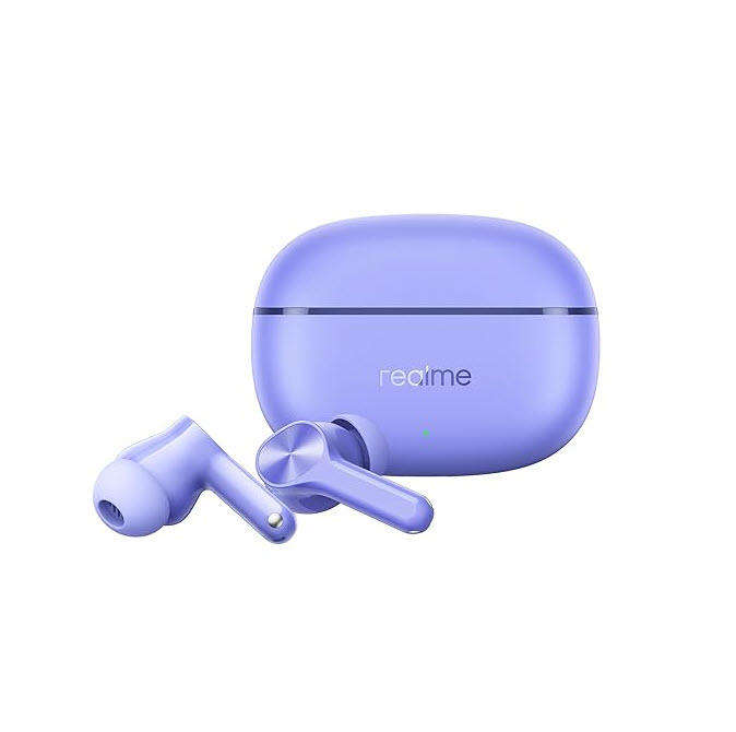 Realme Buds Purple BT in Ear Earbuds,4 Mic, AI ENC 4 Calls,48 Hours Playback with  Fast Charging