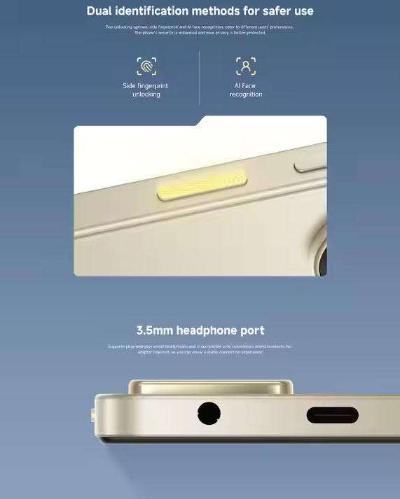 Desert Gold Xiaomi Poco C71 128GB Mobile Phone 120hz Screen Global Version