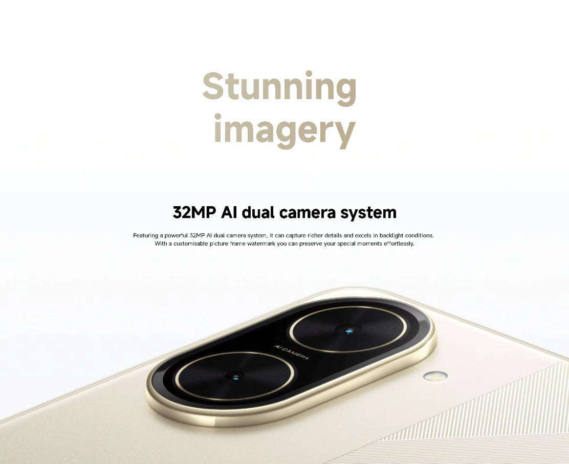 Desert Gold Xiaomi Poco C71 128GB Mobile Phone 120hz Screen Global Version