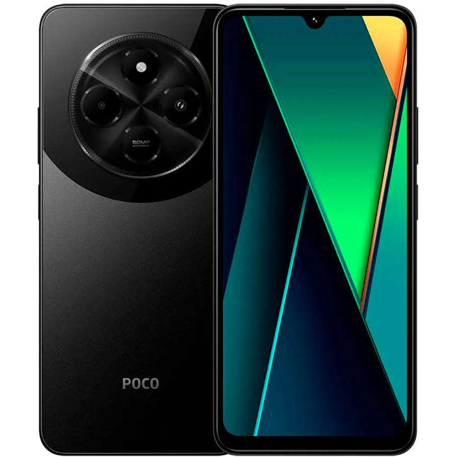 Xiaomi POCO C75  Black-Smartphone 6+128GB,  Immersive 6.88" 120Hz display,  5160mAh battery