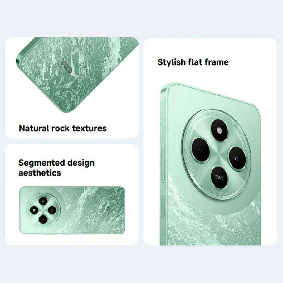 Xiaomi POCO C75  Black-Smartphone 6+128GB,  Immersive 6.88" 120Hz display,  5160mAh battery