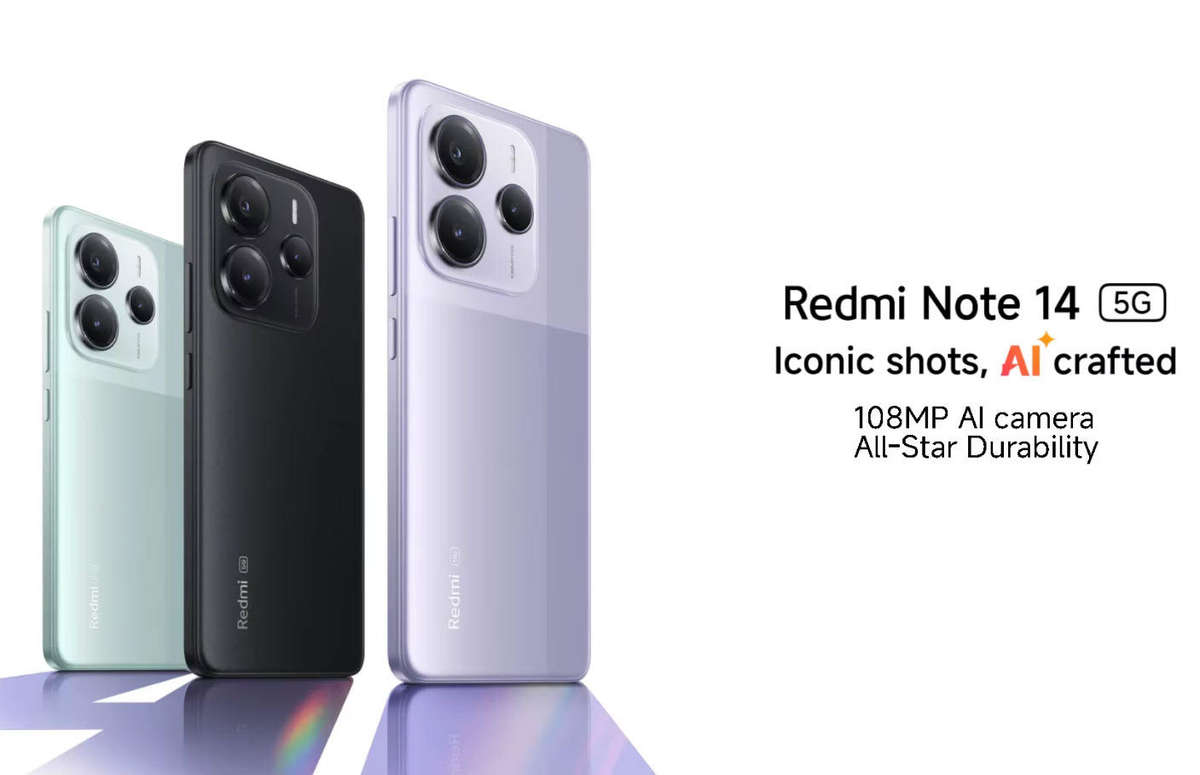 Midnight Black Xiaomi Redmi Note 14, NFC 6GB/128GB 120Hz AMOLED Screen