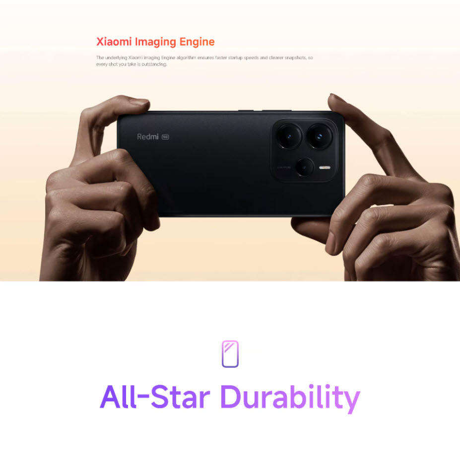 Midnight Black Xiaomi Redmi Note 14, NFC 6GB/128GB 120Hz AMOLED Screen