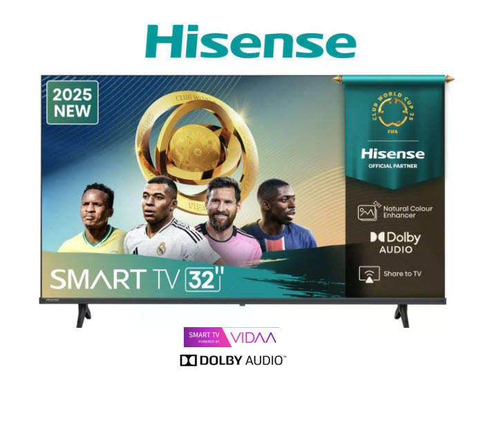 Hisense 32A4Q 32 Inch HD D Led  60hz screen Smart Wi-Fi TV with Dolby Audio