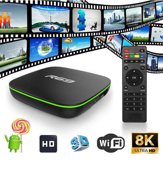 TV Box R69 Android 14 Dual Wifi 2.4G&5G Ram 2GB Rom 16GB Media player