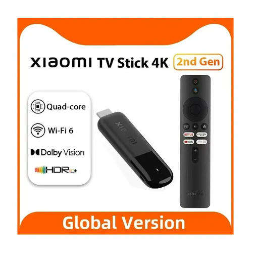 2025 Gen 2 Xiaomi Mi TV Stick 4K Dolby Digital Chromecast & Google Assist WIFI 6