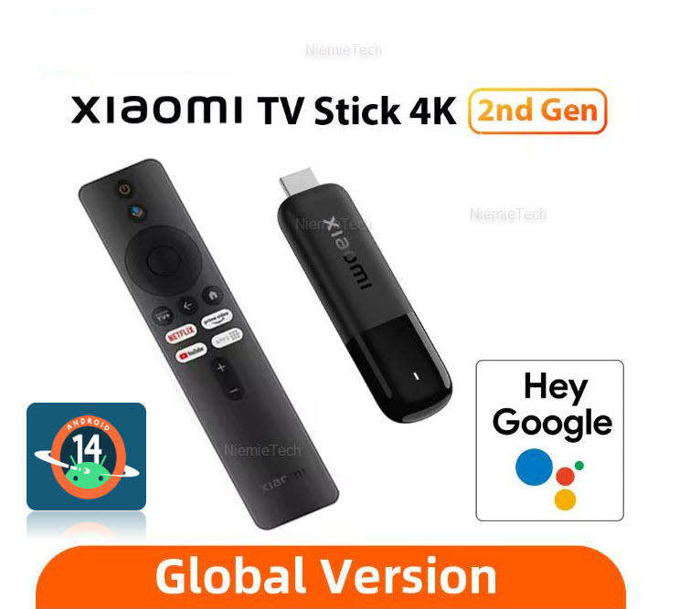 2025 Gen 2 Xiaomi Mi TV Stick 4K Dolby Digital Chromecast & Google Assist WIFI 6