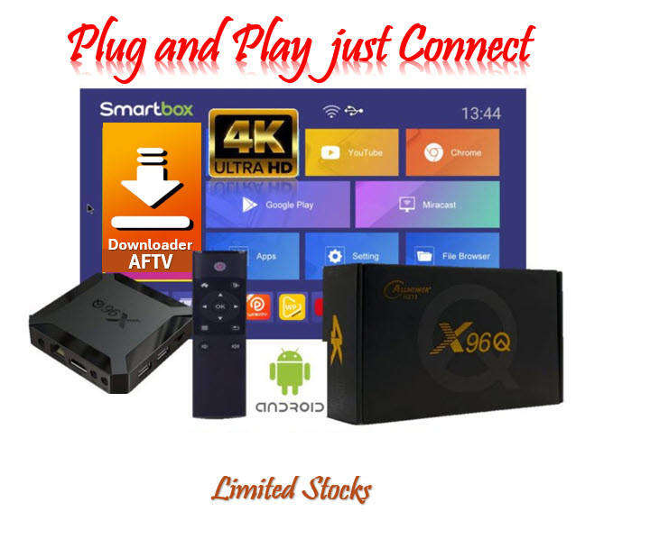 Original X96Q Allwinner H313 Quad-Core 64bit Android Tv Box 16GB Rom