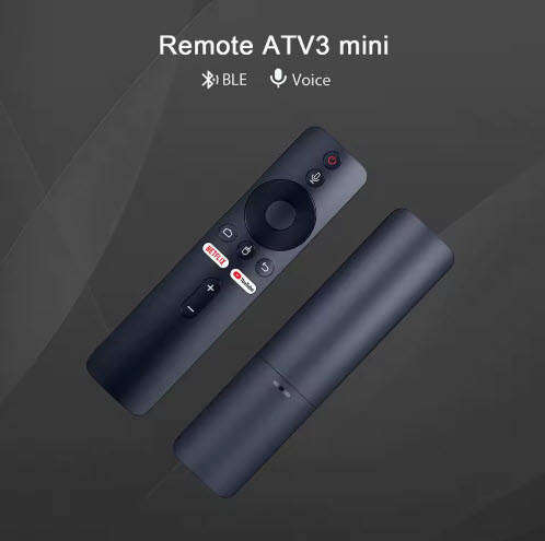 ATV 3 Bluetooth Remote for Q5 Qt3 Q5 Q5 Plus Z1 Tv98  & many more Tv boxes