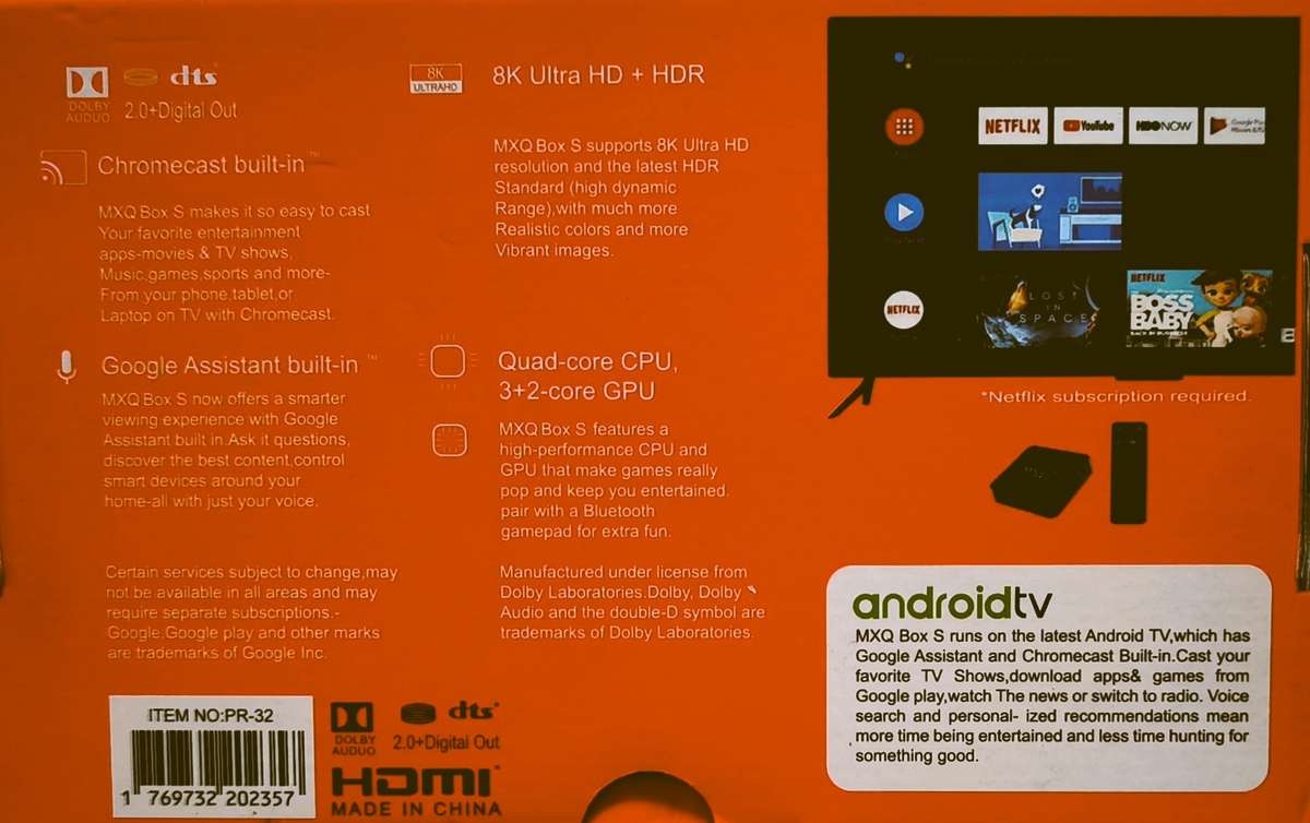 Android 13,  Quad core 64GB MXQ PRO 8K 5G TV BOX