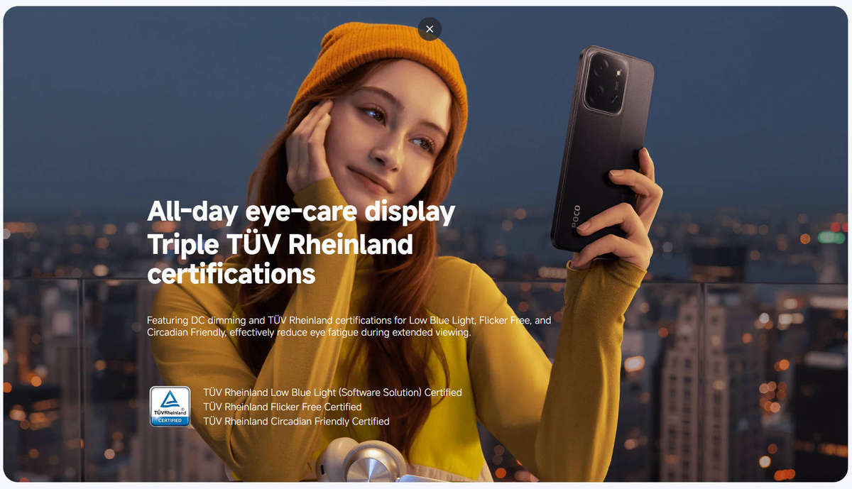 Green Xiaomi Poco C85 8GB Ram+256GB Rom 120Hz 6.9" Screen