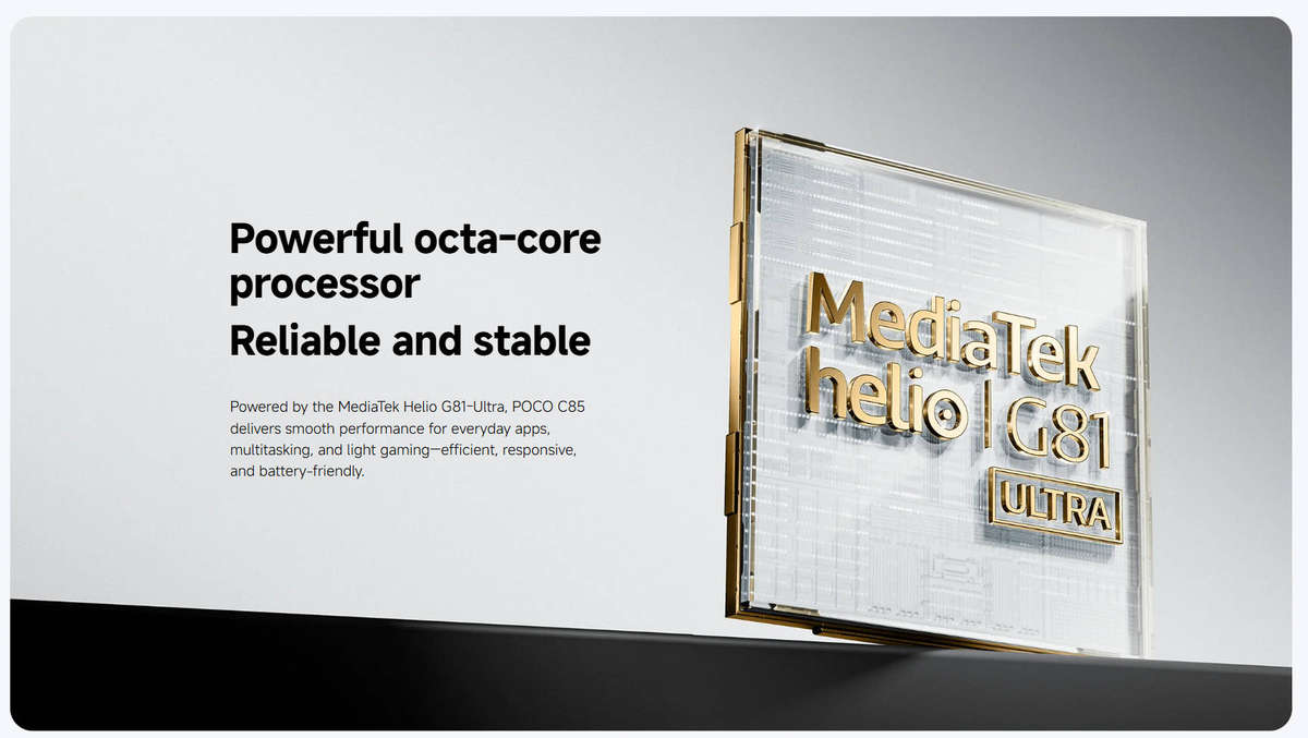 Green Xiaomi Poco C85 8GB Ram+256GB Rom 120Hz 6.9" Screen