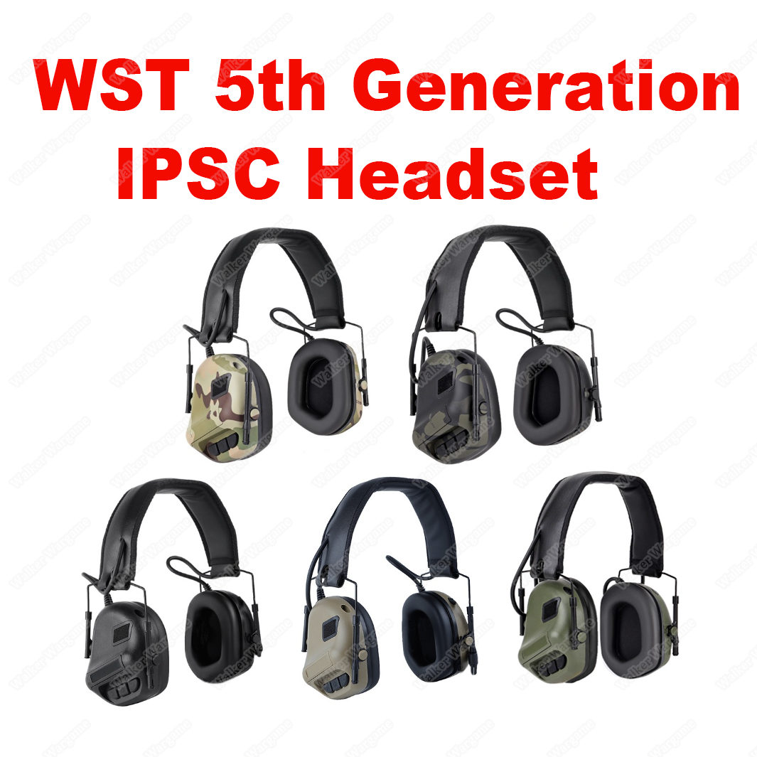 WST M31 Noise Reducing Headset Electronic Hearing Protector Black