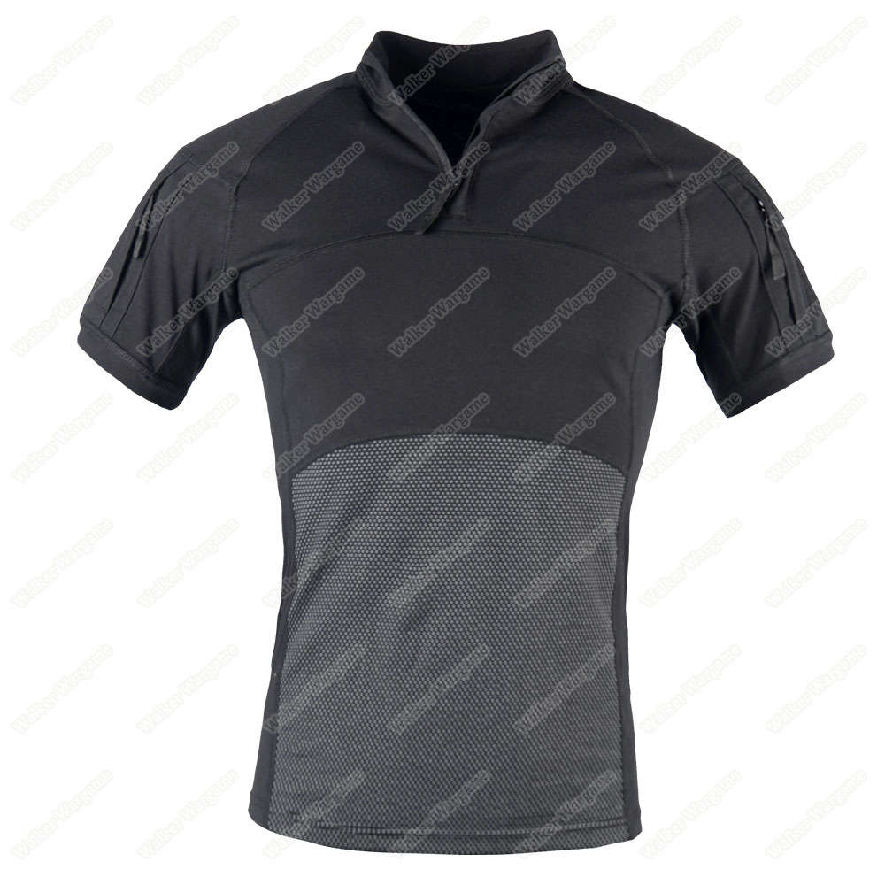 Tactical Short Sleeve Combat Shirt - SWAT Black Size 3XL