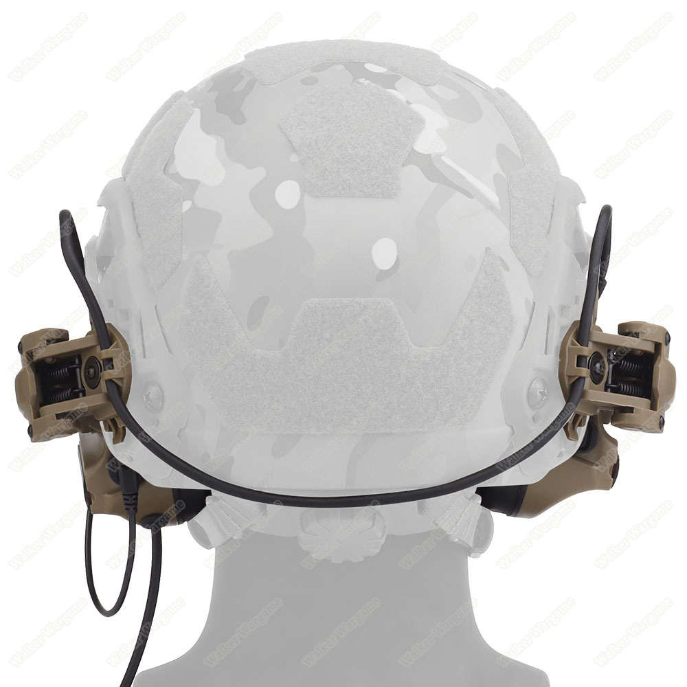 WST C5 Helmet Side Folding Head Set Communication Headsets Black