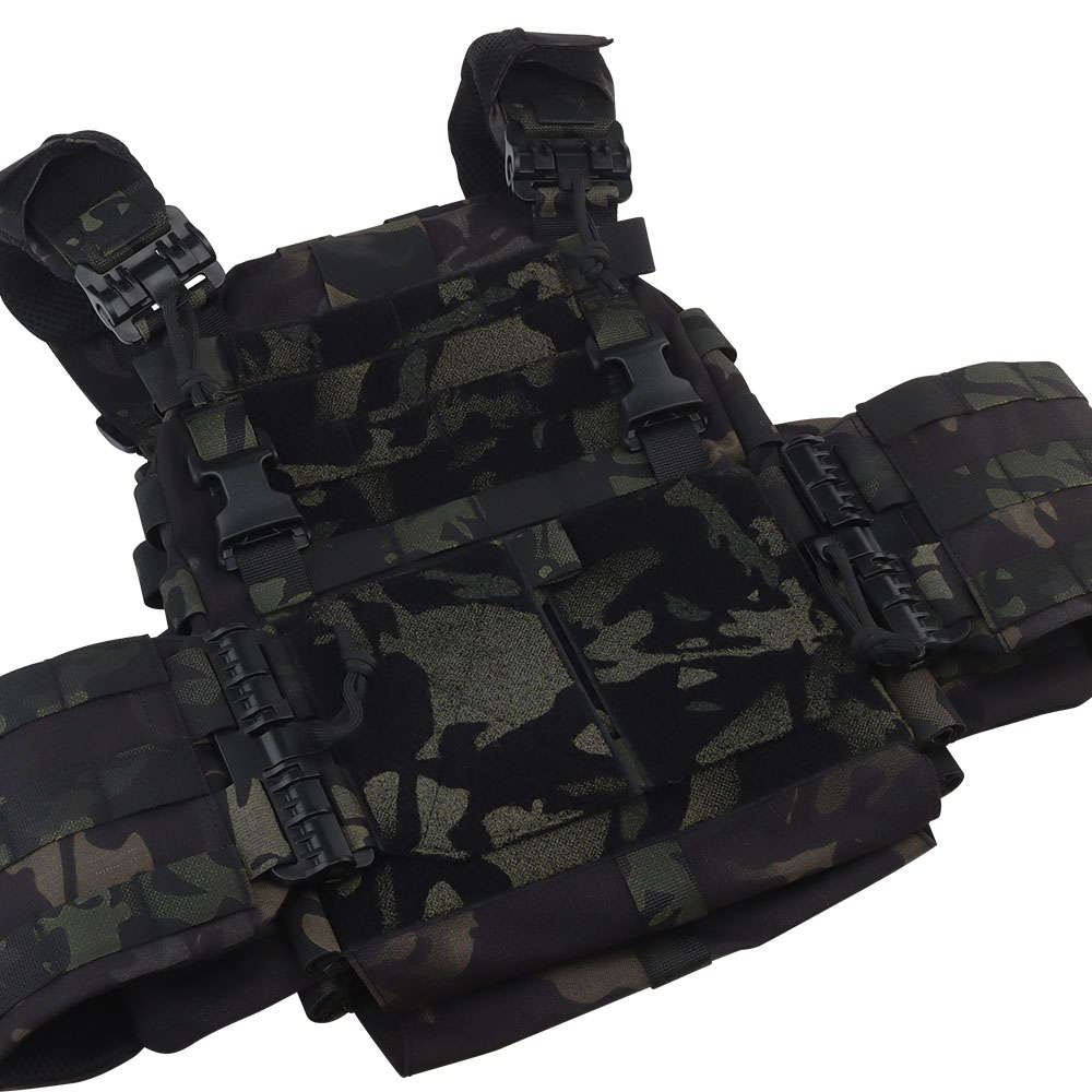 WST ARC Tactical Molle Vest With Belly Pouch -Multicam Black