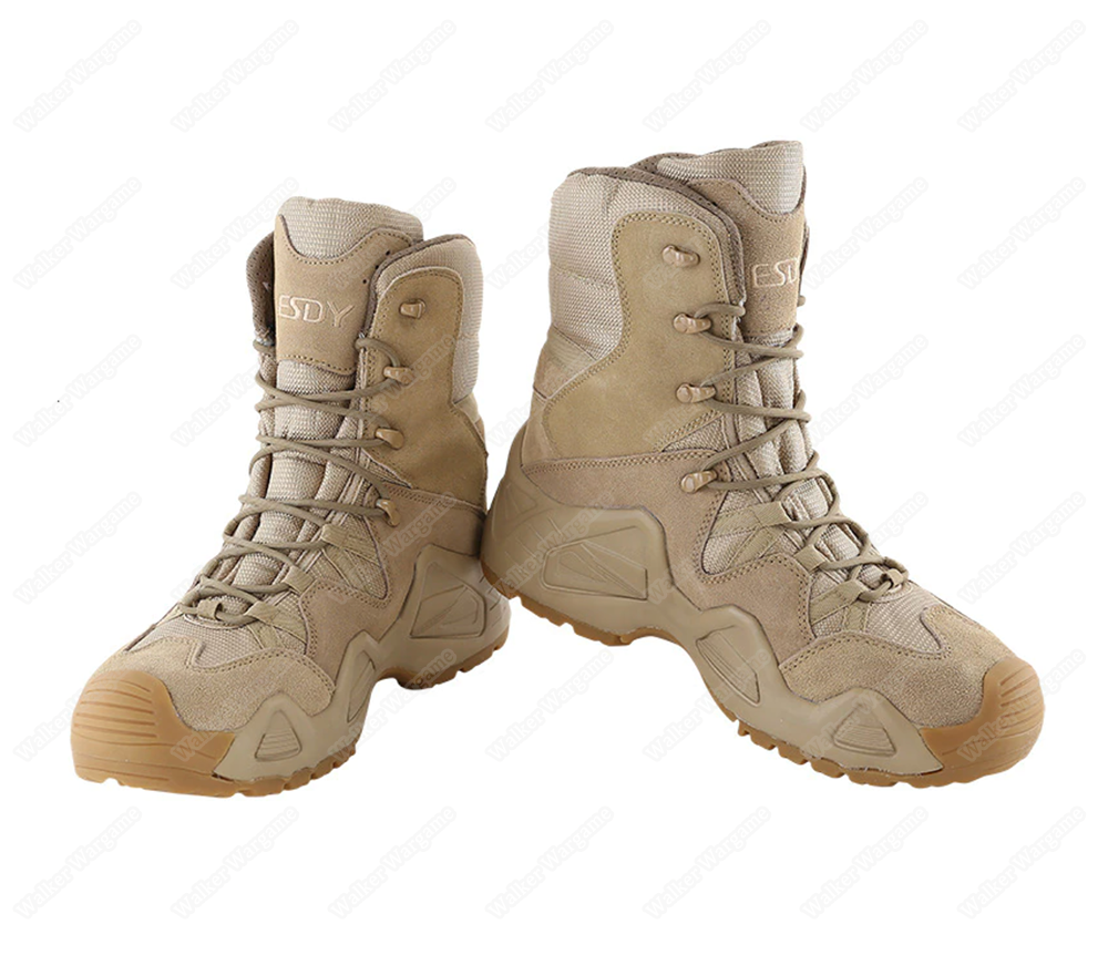 ESDY V2 High Tactical Army Boots -  Desert Tan    EU 43 - US9.5 - UK8.5 - 27.5cm