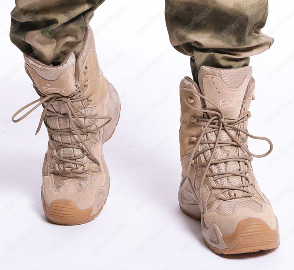 ESDY V2 High Tactical Army Boots -  Desert Tan    EU 43 - US9.5 - UK8.5 - 27.5cm