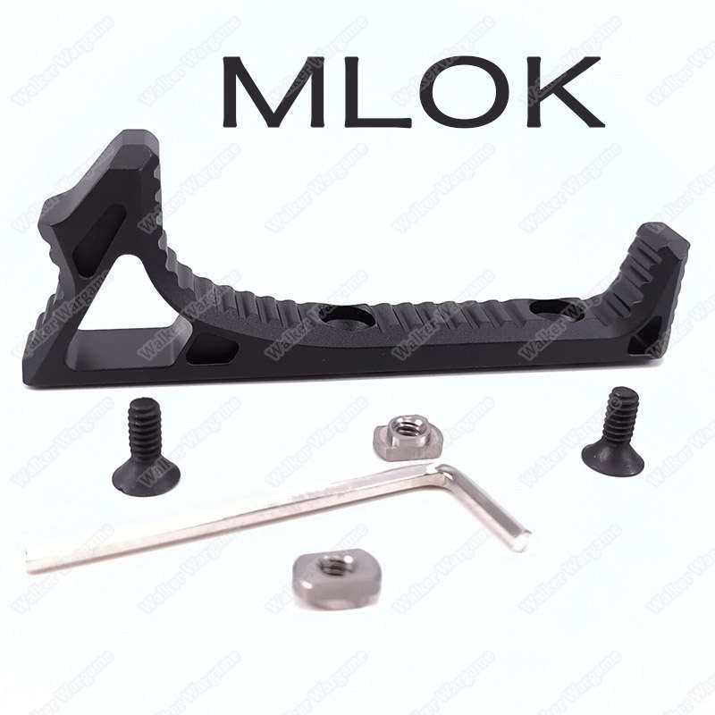 SLR CNC Curved Angled Foregrip Handstop MLOK - Black