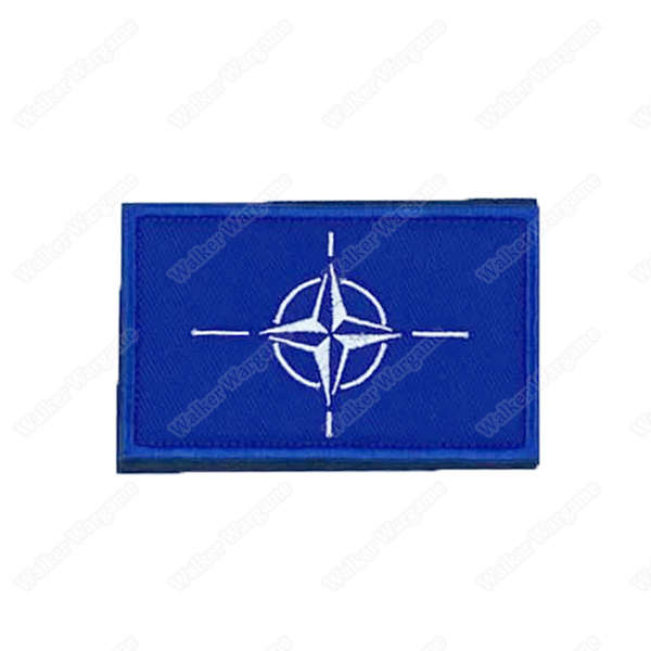 WWG149 NATO Flag North Atlantic Treaty Organization Patch Velcro - Full Color