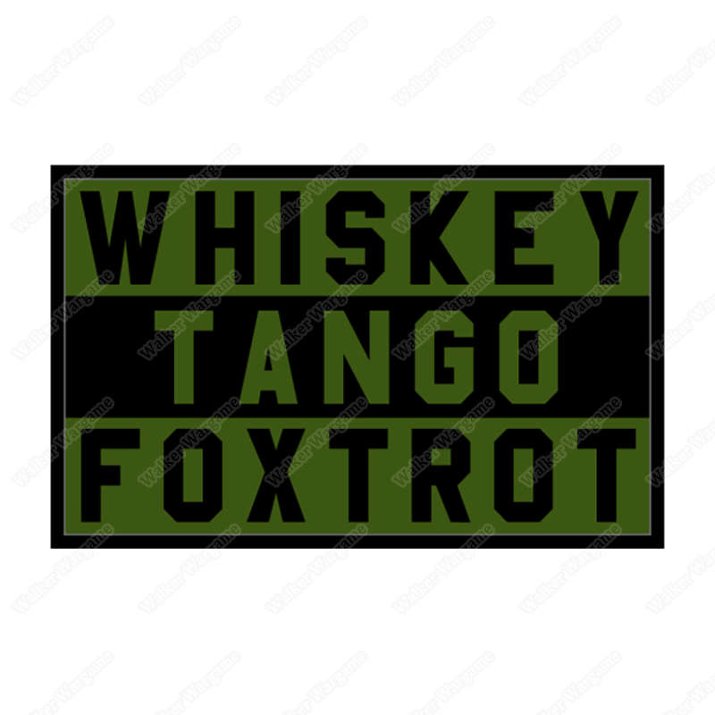 WWG156 Whiskey Tango Foxtrot Moral Velcro Patch - Full Color