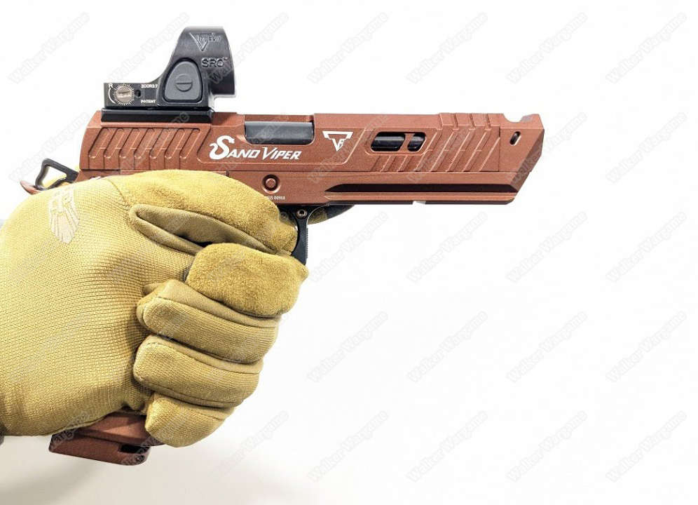 Double Bell 304A TTI JW4 Sand Viper MOS Green Gas Pistol Tan