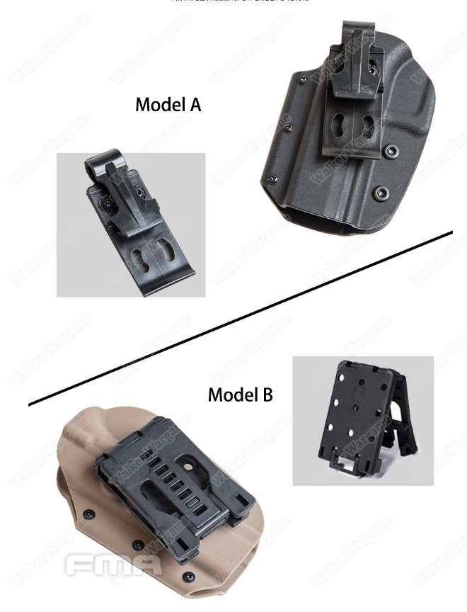 FMA KYDEX IWB OWB Left / Right hand Holster For 1911 Black Model A