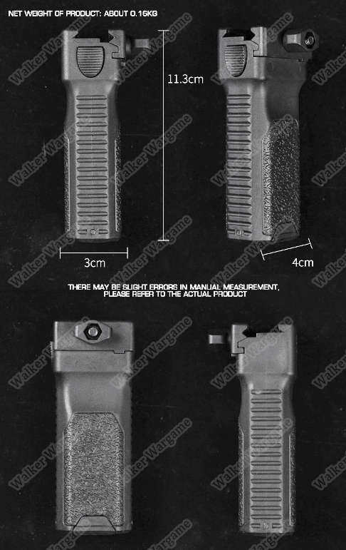 WST Elastic Bipod Foregrip Bipod Gripod - Black
