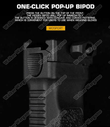 WST Elastic Bipod Foregrip Bipod Gripod - Black