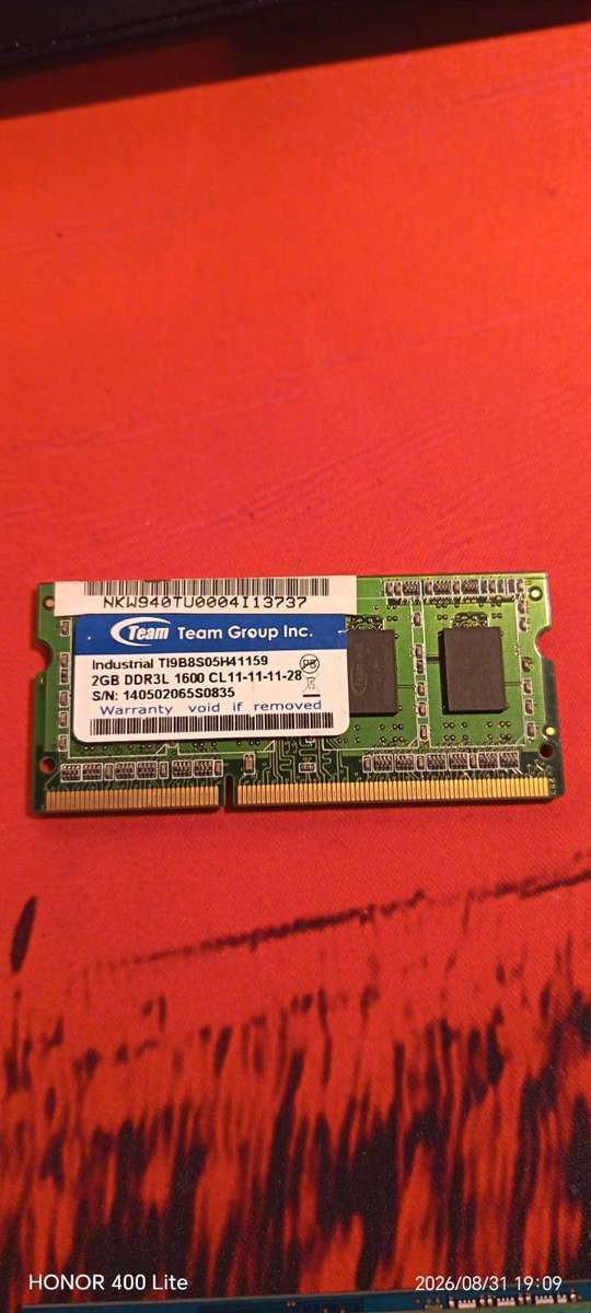Laptop RAM DDR3L 1600 2Gb