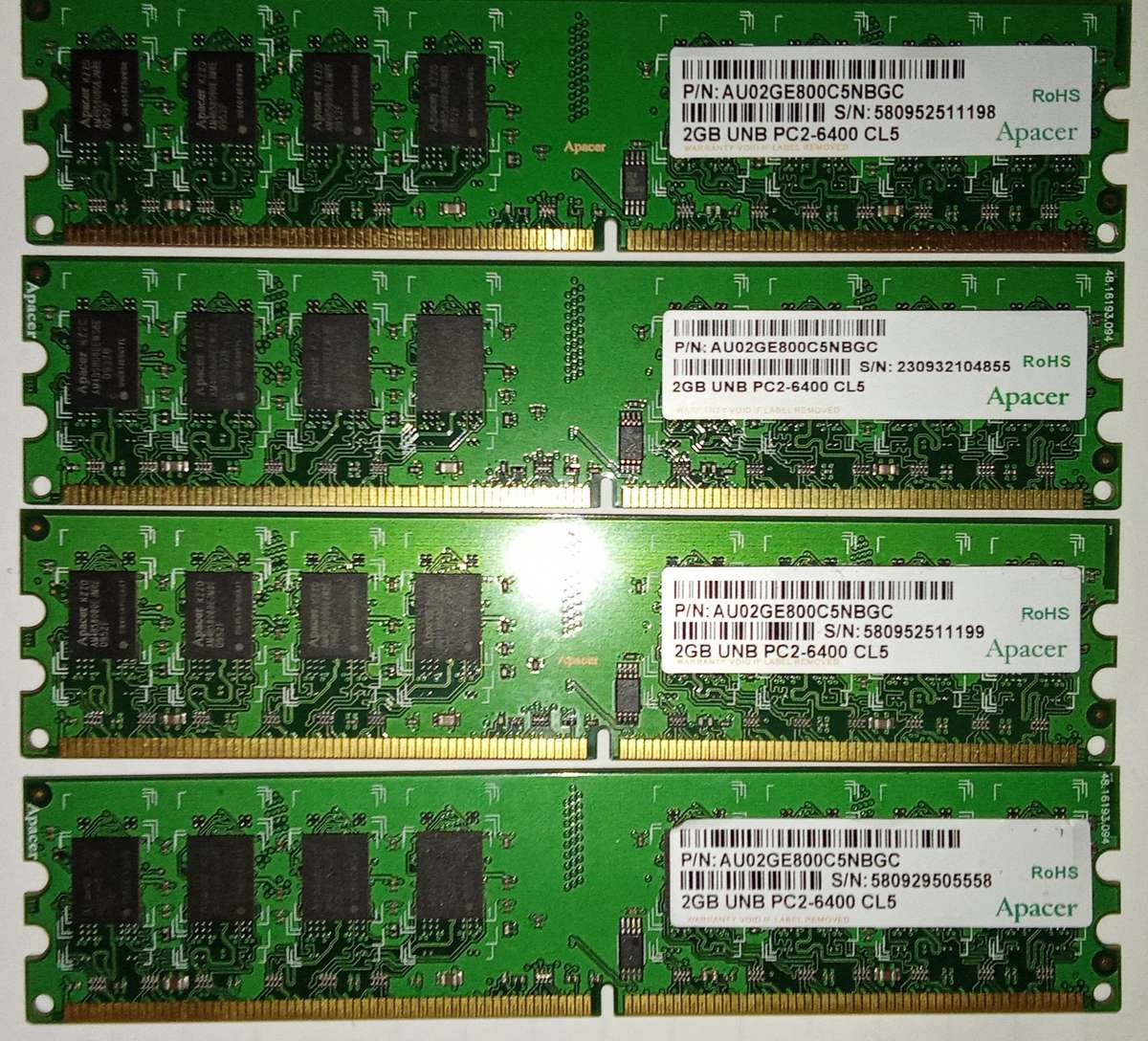Apacer 2GB DDR2 800MHz (PC2-6400)